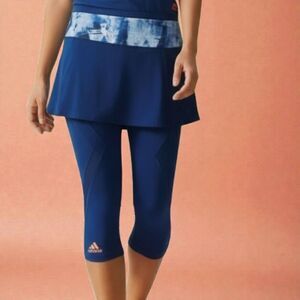 Adidas Preppy Trophy Wife Melbourne Line XL Blue Skort Skirt/Legging Set